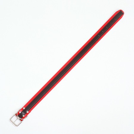 Two-layer collar 66 x 3.5 cm, Osh 50-60, brown-red-3