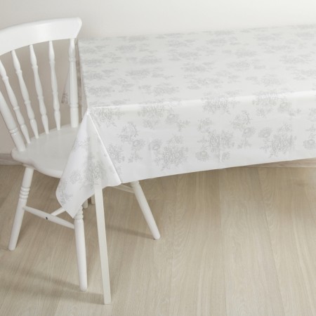 The tablecloth without the base is reusable "gzhel", 120 × 180 cm, silver color-1