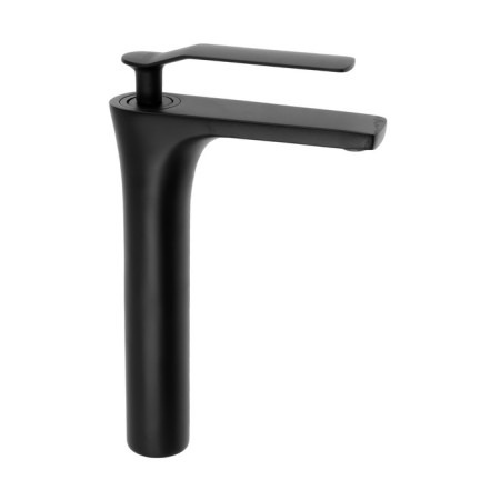 Sink mixer Zein Z3818, single -leaf, pour height 22 cm, black