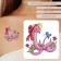Tattoo on the body color "Snake in a hat in a clearing" 6x6 cm