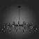 Ceiling lamp ST LUCE. SL1214.402.24. Spidey. 24x5 watts, G9, 4000k, 132x132x100 cm, black color