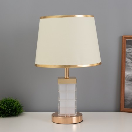 Table lamp "Crown" 1x40W E27 1x3W LED gold 23x23x43cm-2