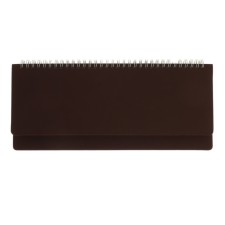 Planing UNSIDED 64 sheets on the crest Velvet, hard cover, artificial leather, block 70 g/m2, brown