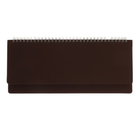 Planing UNSIDED 64 sheets on the crest Velvet, hard cover, artificial leather, block 70 g/m2, brown