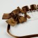 Lolita carnival bandage, brown color with white lace