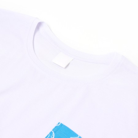 Female home set (T -shirt, shorts) "Turtles", white/blue color, size 46-1