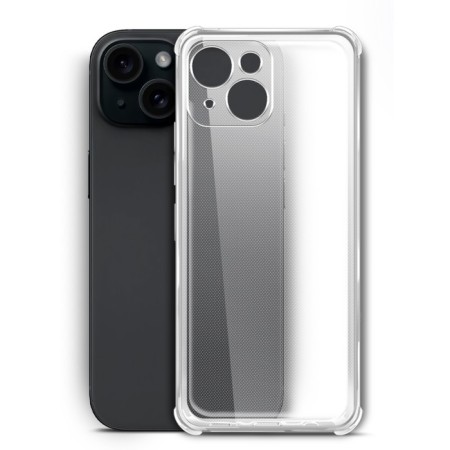 Borasco Bumper Case for the iPhone 15, silicone, transparent