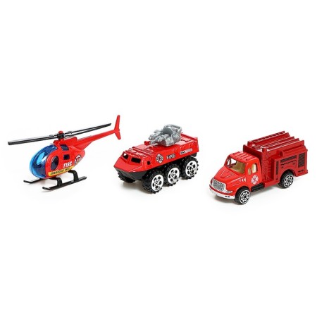 Set of metal machines "Fire Service", in the set 15 pcs-4