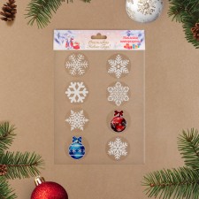 A set of New Year's stickers 