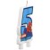 Candle in cake number 5 "Happy Birthday", Spider-Man, 8.5 × 5 cm