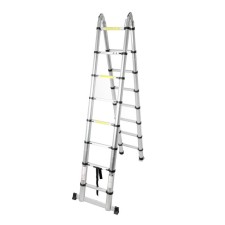 Strenger-ladder telescopic tundra, folding, aluminum, 2.5 x 2.5 m
