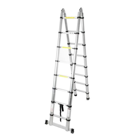 Strenger-ladder telescopic tundra, folding, aluminum, 2.5 x 2.5 m