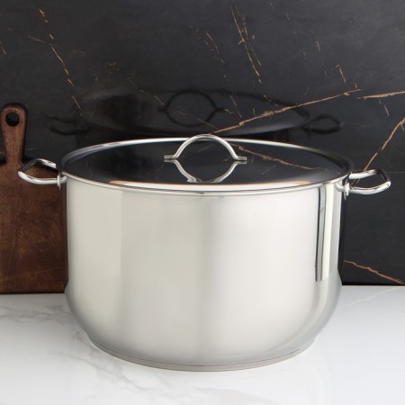 Cloudy pan "Profi", 40 l, d = 45 cm, capsule bottom, metal cover