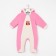 Combineson children with ears, color pink/print, height 62-68 cm (20)