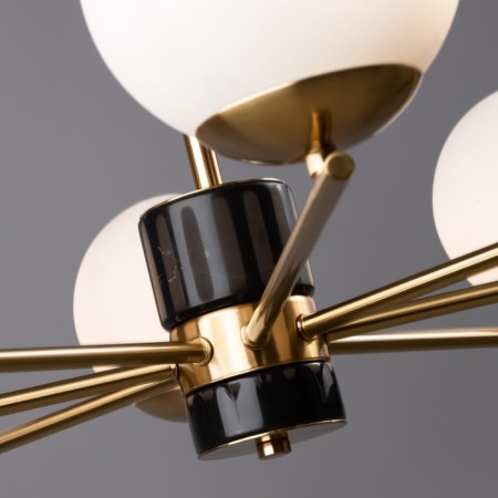 Suspended lamp Freya Fr5230PL-08BS Marble, 810x810x560 mm, E27, 8x60W, brass color-14