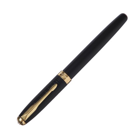 Gift Roller handle, in the leatherette case, matte black body, gold-1