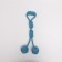 A rope toy with a pen and balls "duet", up to 35 cm, up to 180 g, blue/white