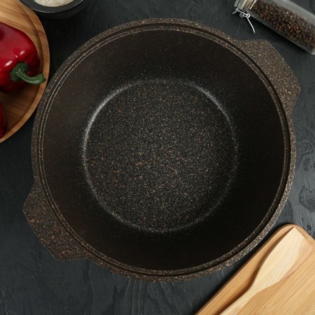 Granit Ultra Original, 4 l, glass cover, anti-stick coating, black color, black-10