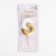 A candle for a cake on a “line” skewer, a number 6, 5.5 cm, white and gold
