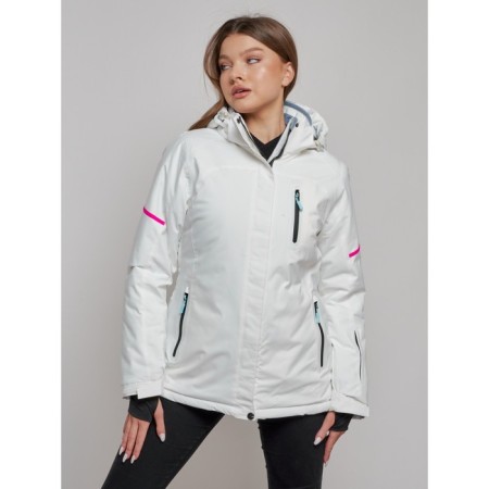 Ski jacket female, size 42, white color-2