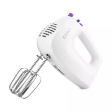 Mixer KT-3071-1, manual, 250 watts, 5 speeds, 4 nozzles, white-violet