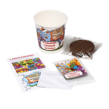 Set for growing "natural heroes", cucumber-1