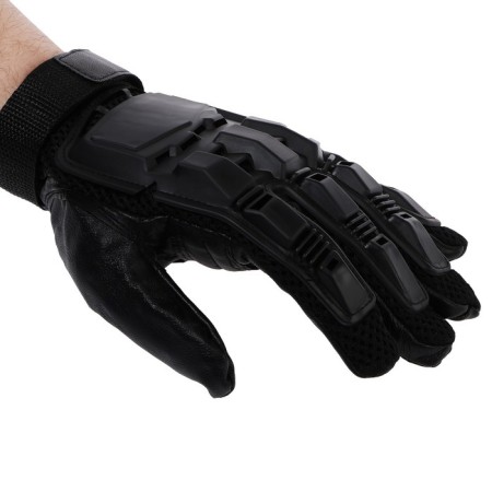 Motorcycle gloves with protective inserts, size L-2