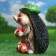 Garden figure "Hedgehog with three apples" 27x20cm