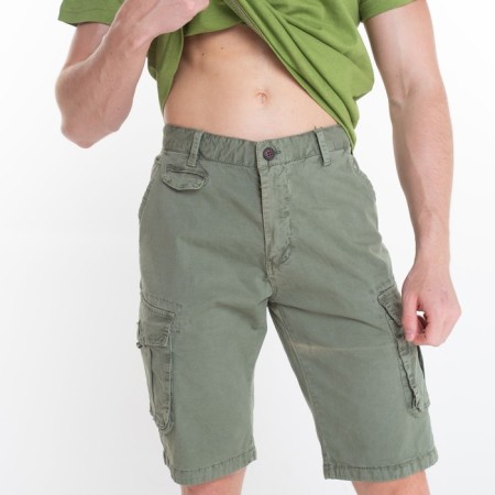 Male shorts, dark green color, size 48-50 (33)-1