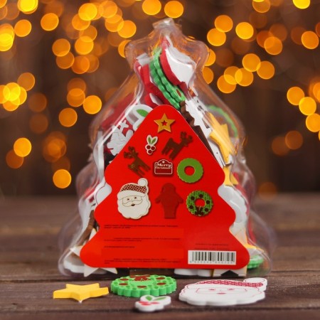 Decor for adhesive -based creativity "New Year's Evesta", set of 90 pcs., Mix-1