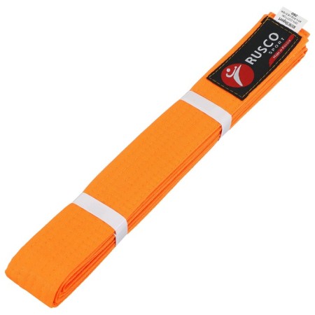 Ruscosport karate belt, length 2.6 m, orange color