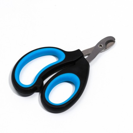 Cogerus scissors "Pijon" Premium with an ergonomic handle, black and blue