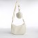 Bag Women's Baget with a zipper, milk color