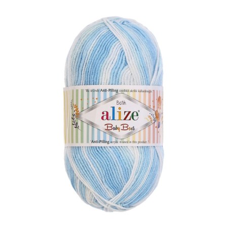 Yarn "Baby Best Batik" 10% bamboo, 90% acrylic 240m/100g (6669)-1