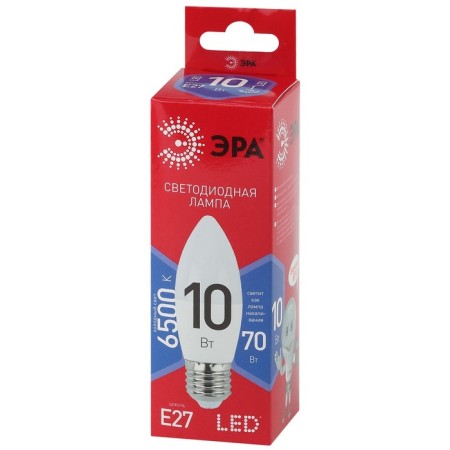 LED LED era Red Line "candle", 10 W, E27, 800 lm, 6500k, glow cold white-2
