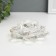 Lotus glass candlestick 12x12x5.5 cm