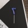 Candle for the cake, the number "7", blue.