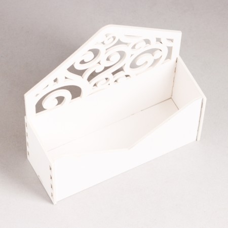 Kashpo wooden 18 × 6 × 20 cm envelope Radada "Blood", white give beautifully-3