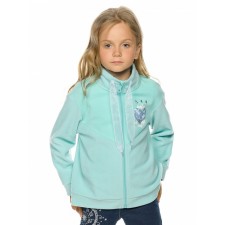 Jacket for girls, height 92 cm, azure color
