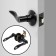 Latch (fashion 3187), interior, latch, matte black color