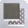 Scrapbooking paper bilateral "Versailles and rhombus gold" density 180 g 15.5x17 cm