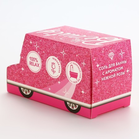 Соль для ванны Beauty, 400 г, аромат нежной розы, BEAUTY FOX-3