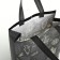 Household bag without fastening, black color