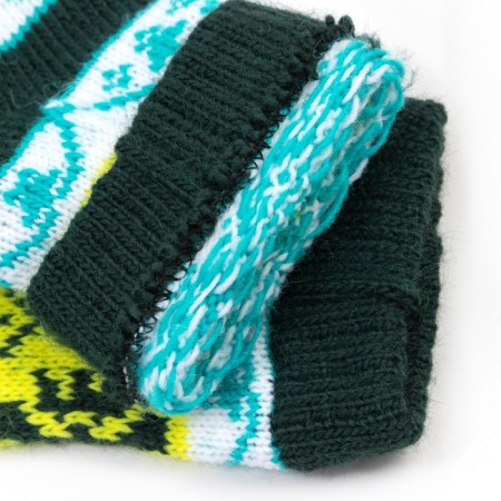 Nosk children's woolen, dark green color, size 11-12-2