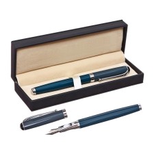 Gift feature pen in the leatherette case Classic Classic Green/Silver