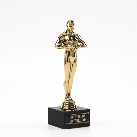 Golden Director Award Figure, Oscar, Plastic, Star, 18 x 6 cm-2