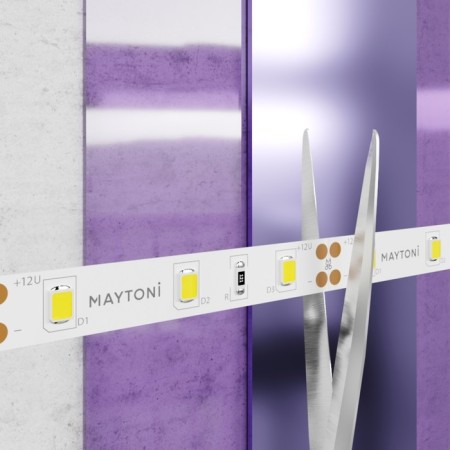 LED tape Maytoni, 12V, IP20, 2835, 7.2W/m, 3000k, 5 m, monochrome glow-2