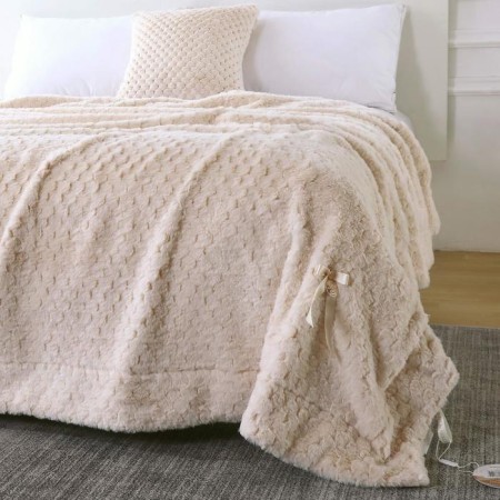 Aville cover, size 160x220 cm, cream color-9