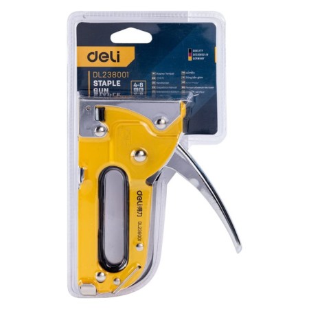 Construction Stapler Deli DL238001 98415, type of bracket D, 4-8 mm-4