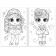 Coloring for girls "Evening image", 16 p., A4 format